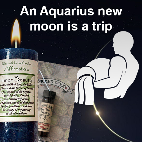 MM New moon An Aquarian moon is a trip 